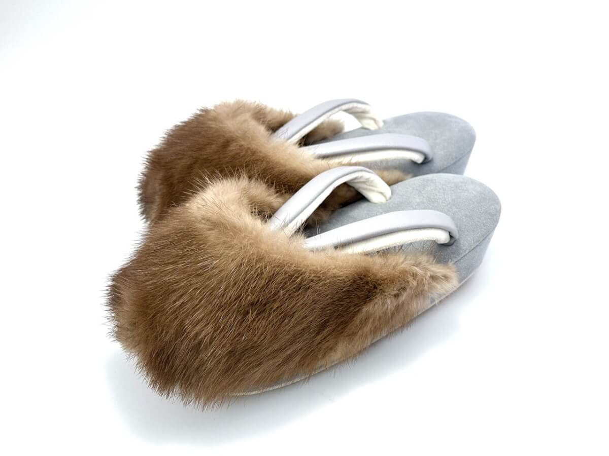 [女物]スカンジナビアミンク 防寒草履(F)
