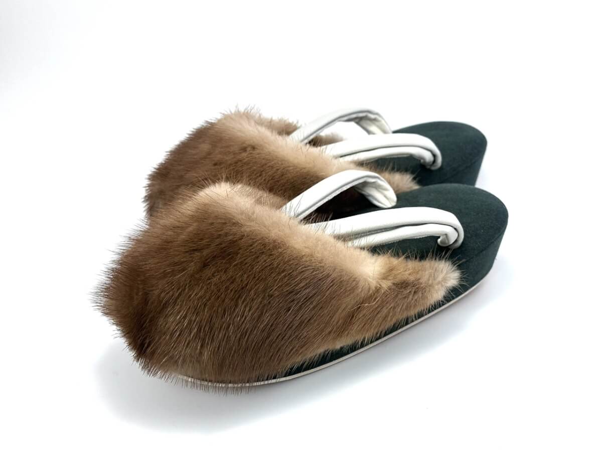[女物]スカンジナビアミンク 防寒草履(F)