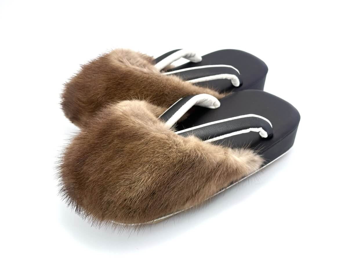 [男物]スカンジナビアミンク 防寒草履(L)