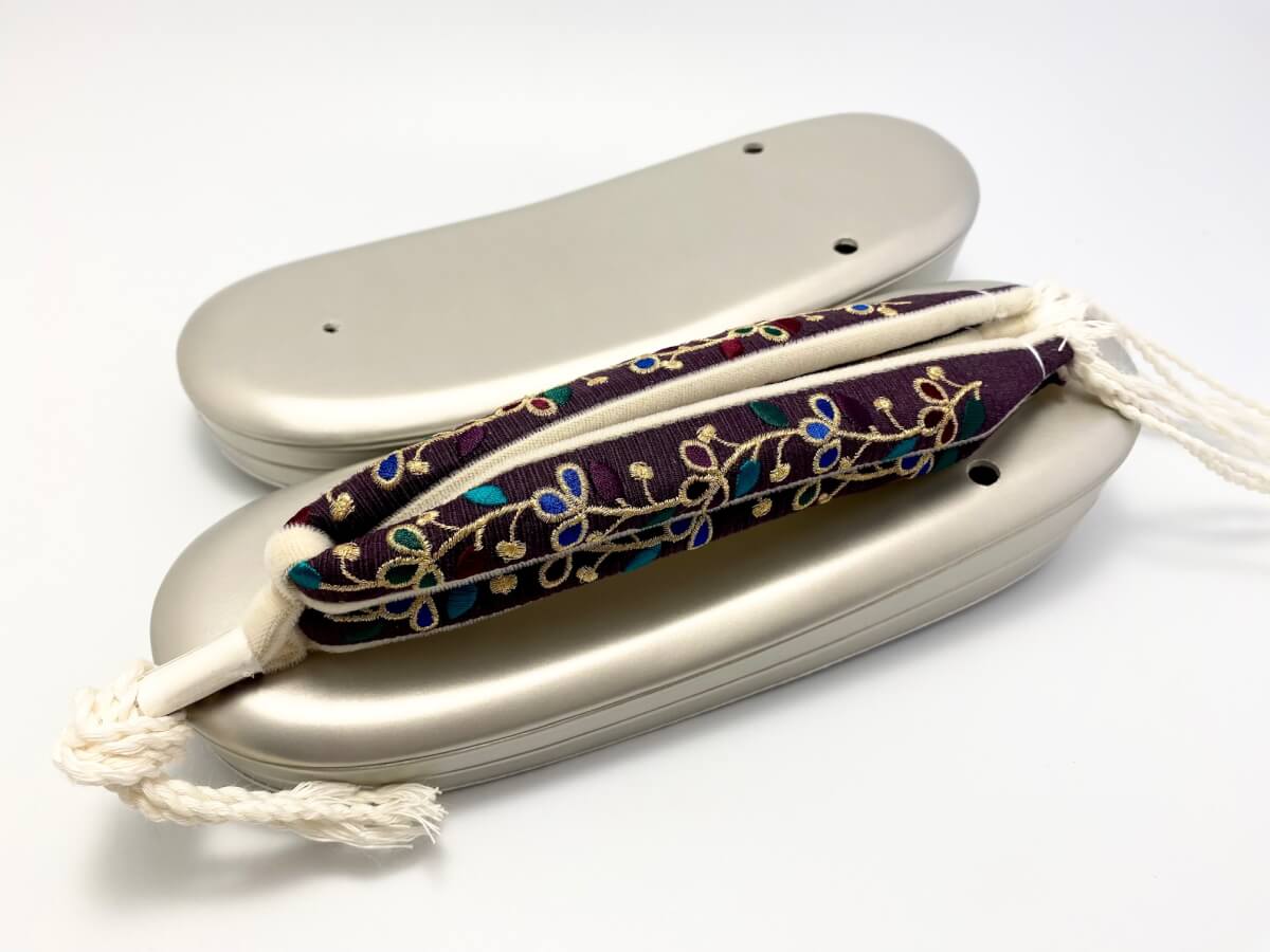 [女物]刺繍鼻緒＋基本の2段重ね草履(S)(F)(LL)