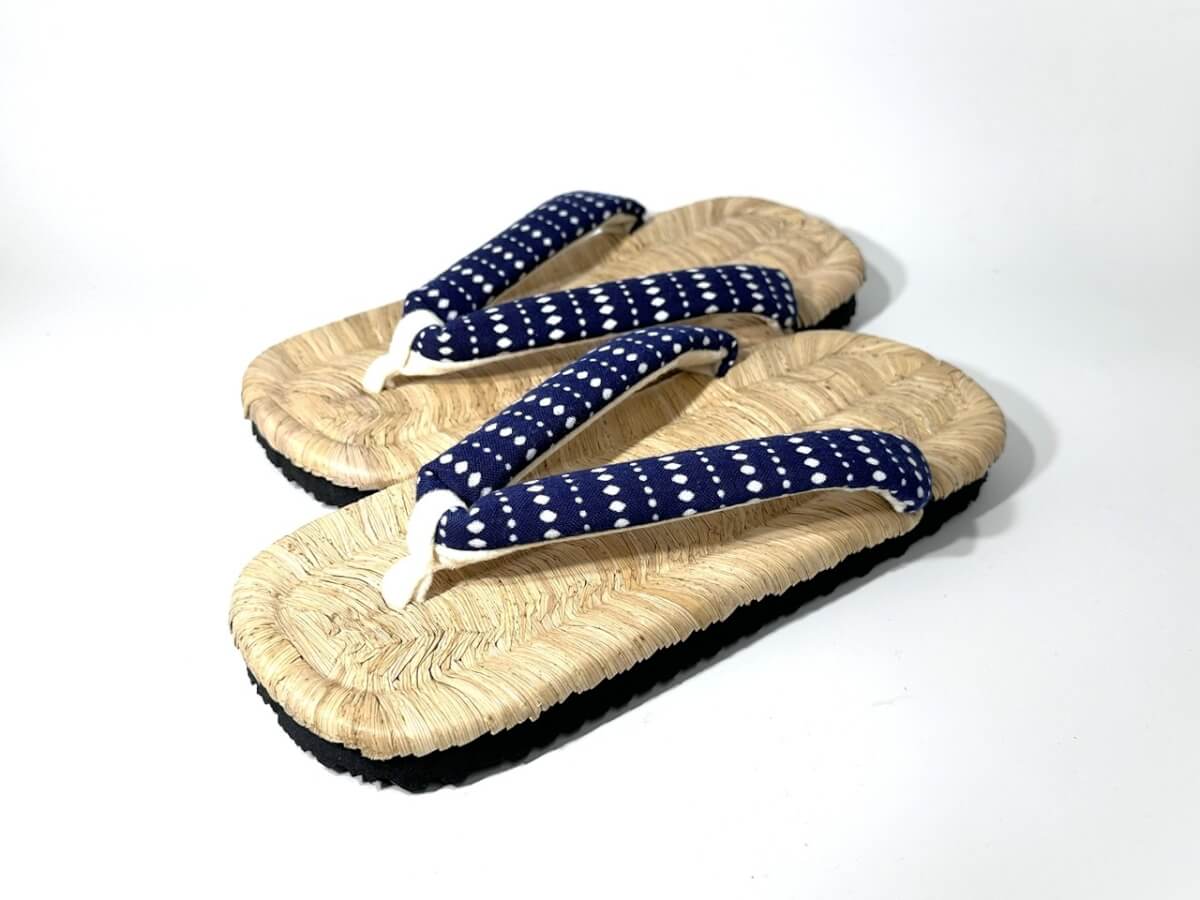 おうち草履「私の時間～me-time～」茶竹-濱甼はまちょう-