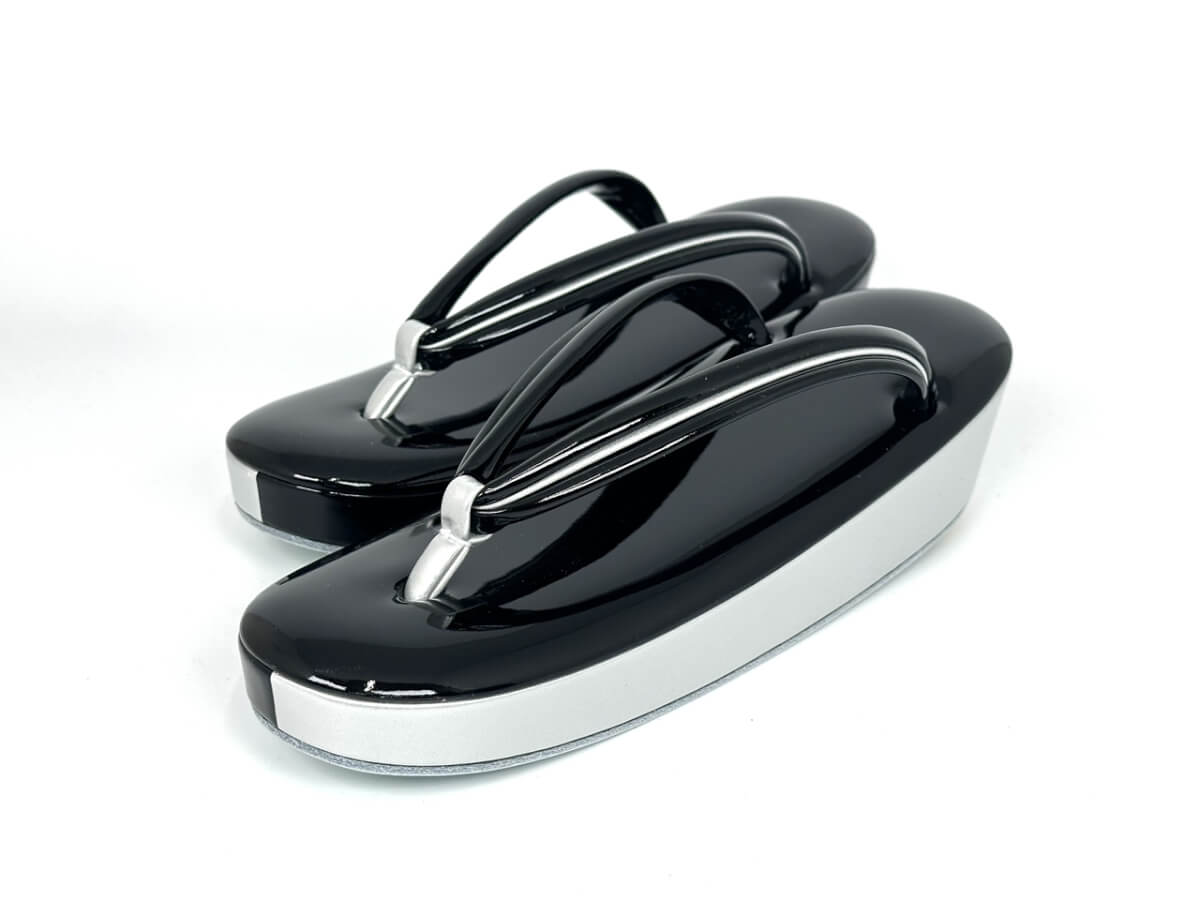 [女物]牛革エナメル 草履 明暮（あけくれ）(M)