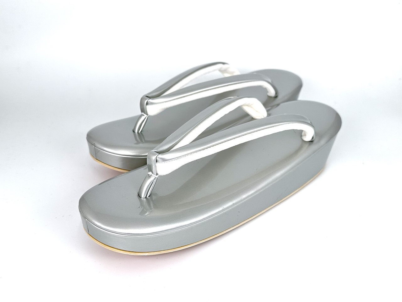 [女物]「てりふりぞをり」銀鼠(F)